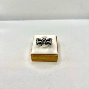 Beast Face Tibetan Silver Ring - Size 8.5